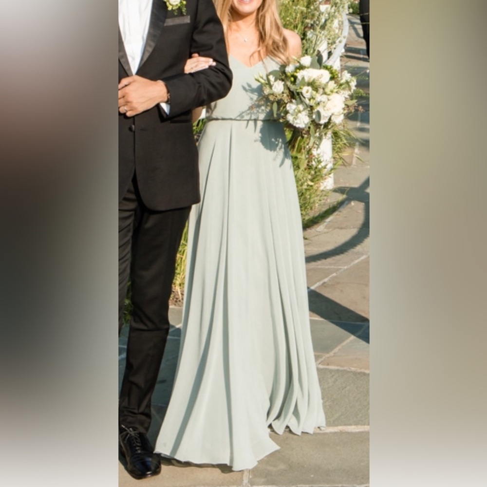 Jenny Yoo Inesse Dress in Morning Mist, Size 2